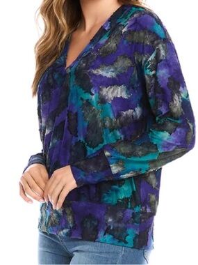 **NWT** Tie Dye Watercolor Burnout Style Top